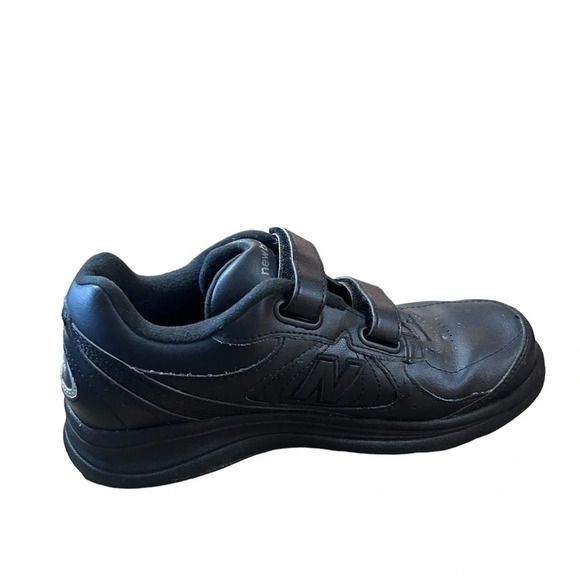 New Balance 577 Black Leather Hook and Loop Comfort Walking shoes size 9 - Picture 5 of 10